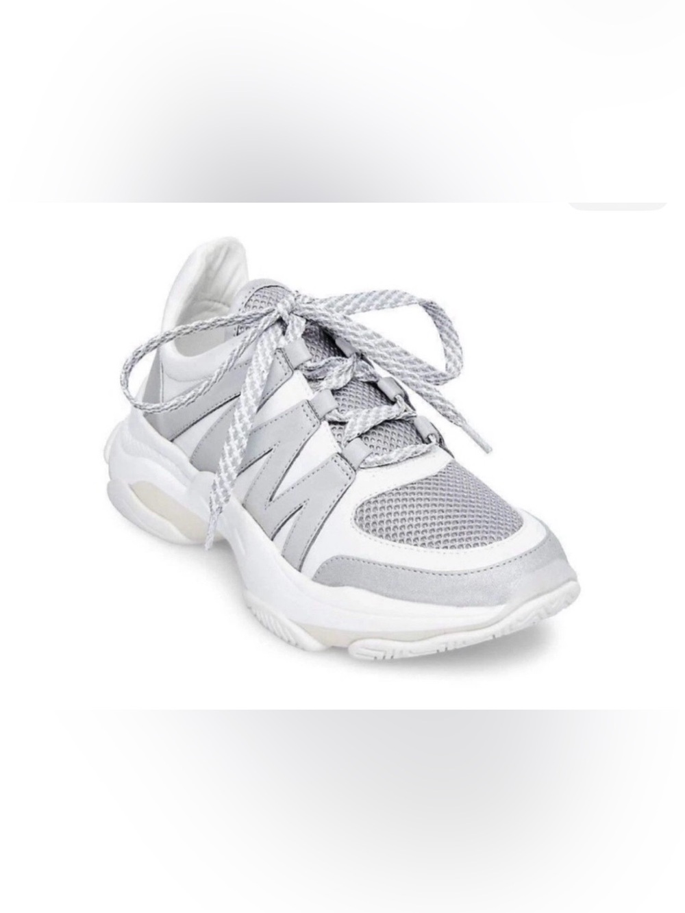Steve Madden Maximus Silver Gray Mult MAXI05S1 Women’s Sneakers Size 7.5